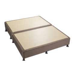 Cajón de cama 90 x 190 con somier BUDDY - gris claro