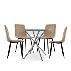 JUEGO DE COMEDOR 4 SILLAS BONNO AMSI ARENA