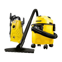 ASPIRADORA KARCHER WDL1 + HIDROLAVADORA K COMPACT
