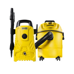 ASPIRADORA KARCHER WD1 + HIDROLAVADORA K1