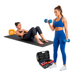 -CATALOGO- SET DE PESAS CON ESTUCHE 12 KG SKYLARK BZ1607